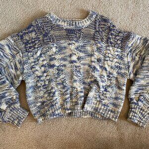 Forever 21 Cable Knit Crop Sweater
